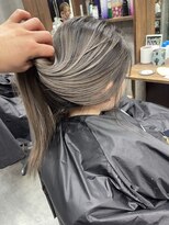 ラフ(LAFF) #バレイヤージュ#グレージュカラー#ボブウルフ#ココアベージュ