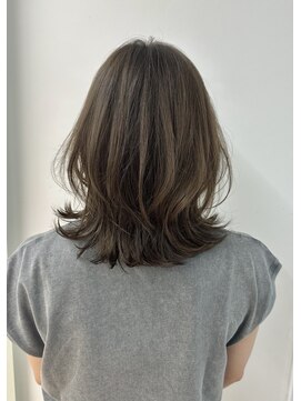 ガーデン オオタカノモリ(garden otakanomori) 小顔斜め前髪×グレージュカラー×くびれレイヤーb