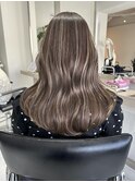 レイヤーカットハイライトショートヘアイルミナカラーオージュア