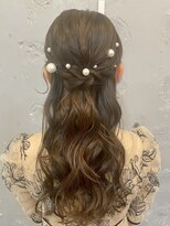 エフェ(effet) ロングヘアのプリンセスハーフアップ