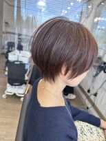 ヘアーリゾートガーデンバイトロント 船橋法典店(Hair Resort Garden by Toronto) ショートボブ×コーラルブラウン【船橋、西船橋、新船橋、塚田】