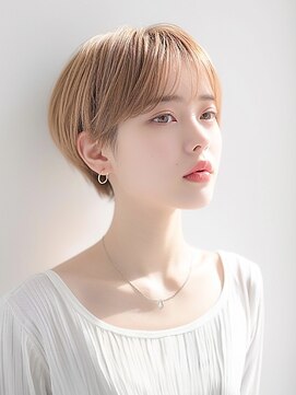 ステージ デコオリジン(stage deco origin) ライトベージュ/似合わせ丸みショート/やわらか質感