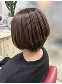 30代40代ショコラブラウン髪質改善カラー大人3Dカラー