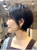 ショートヘア/前髪あり/髪質改善/白髪ぼかし/阪急豊中