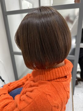 リュドール 春日井店(Rue D'or) Rue D'or春日井×櫻枝  ショートボブ×落ち着いた明るめブラウン