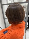 Rue D'or春日井×櫻枝  ショートボブ×落ち着いた明るめブラウン