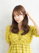 フレーム 博多店(FRAME)&nbsp;柔らかレイヤーカット×ブリーチ無しナチュラルベージュ