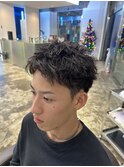 スパイキーショートパーマ