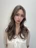 【韓国ヘア・SNS話題♪】ブリーチなしWカラー＋韓国風カット＋バイカルテTr