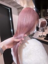 ペレ 渋谷(PELE)&nbsp;イメチェン/ホワイトブロンド/外ハネボブ/ワイドバング/渋谷