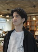 メンズ × パーマ
