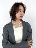 ツヤ髪透明感外ハネミディレイヤー似合わせカット