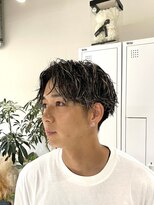 シエラ 心斎橋(CIERA.)&nbsp;バレイヤージュメンズニュアンスパーマ韓国マッシュツーブロック