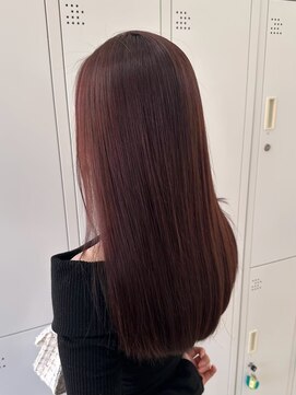 エクファ ヘア リゾート 大津 瀬田店(ex-fa hair resort) くびれヘア/アプリコットオレンジ/ハイライトカラー/大津/瀬田