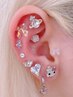 【SNS人気話題★耳つぼジュエリー】両耳12粒