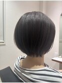 クセをなじませて活かす/丸みひし形ショートボブ【RIE】