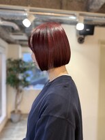 ヘアースタジオゼン アドバンス(hair studio Zen advance)&nbsp;ボルドーカラー×切りっぱなしボブ