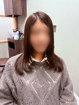 ミディアムレイヤースタイル