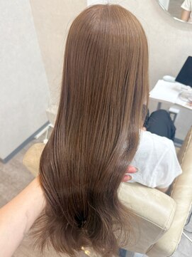 ソア 並木坂(Soa) 熊本/ヘーゼルベージュ/透明感カラー/顔周りカット/Minori