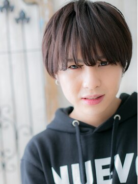 モッズヘア メン 南越谷南口店(mod's hair men) 学生ダークブラウン爽やかフルバングラウンドマッシュZ南越谷