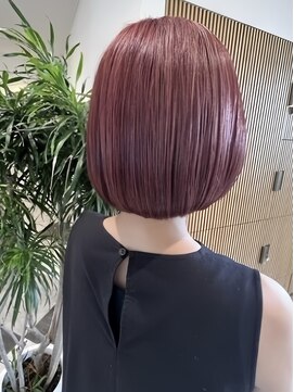 アース 小禄店(EARTH) 愛されボブ/ピンクブラウン/艶カラー/春イメチェン/30代・40代