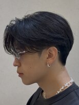 リロン 新宿(RIRON)&nbsp;センターパート×ニュアンスパーマ　フェザーパーマ　ハイライト