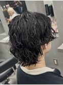 サーフカールニュアンスサーフカールウルフロン毛ミディアム