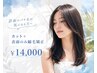 【表面のパヤ毛が気になる方】似合わせカット+表面のみ縮毛矯正¥14000