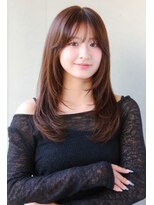 ガリカ(Gallica kinshicho)&nbsp;シースルーバング×艶ブラウンロングレイヤー