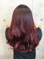 ヘアメイク ゼロ(0)&nbsp;レッド系グラデーションカラーでおしゃれに☆
