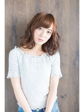 ヘアーズ ロッソ テラス(hair's ROSSO TERRACE) 【鶴見】大人かわいい 無造作 カールふわミディ☆[30代40代50代]