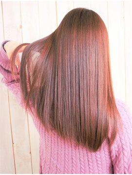 ヘアーラウンジ ハピル(Hair lounge Hapir) 【髪質改善】M3D縮毛矯正ストレート×艶感ボルドーブラウン