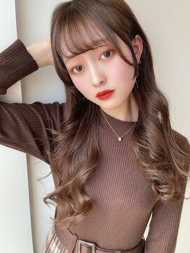 コア 銀座(COA) マロンベージュ/極細ハイライト/かきあげバング[銀座]