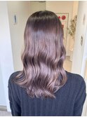 髪質改善コスメカラー◎ラベンダーベージュ【7レベル】