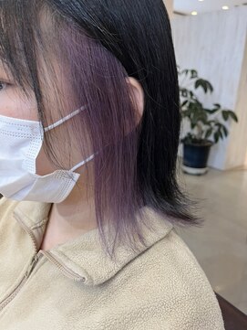 ラ メール ヘア デザイン(La mer HAIR DESIGN) インナーカラー/パープルカラー
