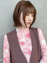 ベイルーム(BAYROOM by HONEY omotesando)&nbsp;大人可愛い20代30代40代小顔耳かけボブ×ピンクベージュ