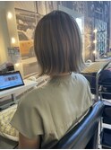 切りっぱなしボブ/ボブヘア/大人可愛いショート/函館/五稜郭