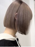 ドレスヘアショコラアッシュヘルシースタイルふんわりカール前髪