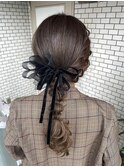 編みおろし 編み下ろし リボンアレンジ タイトアレンジ