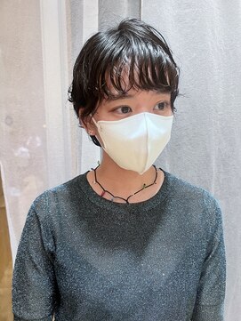 ジェノ(JENO by apish) モードなマッシュショートウルフのパーマ!