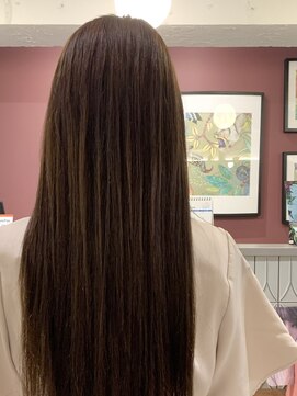 ニノット 武蔵小杉(○nino.) 11月#黒髪カタログ# グレーベージュ#レイヤーロング#前髪パーマ