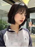 10代20代30代韓国ボブ髪質改善切りっぱなしボブ似合わせカット