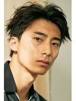 ノイ(noi)&nbsp;センターパートニュアンスパーマ刈り上げツーブロックメンズヘア