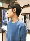 【Look at】20代30代40代マッシュショート アッシュグレー