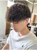 マッシュスパイラルパーマツイストスパイラル波巻きメンズ