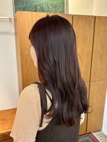 エニエンメイクス 立川(ENIEN MAKE'S) ブリーチなしダブルカラー/艶髪/ピンクブラウン/ロング/Aujua