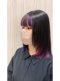デザインカラー×派手髪×ハイトーン×インナーカラー