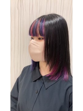 ビス ヘア アンド ビューティー 西新井店(Vis Hair&Beauty) デザインカラー×派手髪×ハイトーン×インナーカラー