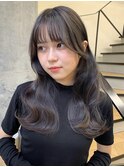 レイヤーカット オリーブベージュ カラー 韓国 髪質改善 仙台