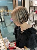 大人ショートボブ丸みショートカットマッシュショート前髪あり